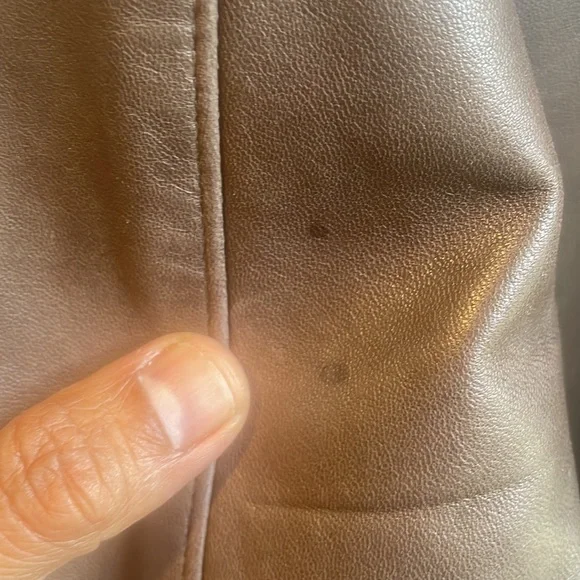 COPY - Vintage Polo Ralph Lauren Brown Soft Premium Leather Jacket Zip Up Coat … - Picture 10 of 11